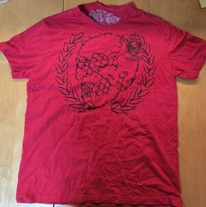 ExpressY2K Red Skull Graphic Men's Tee Medium